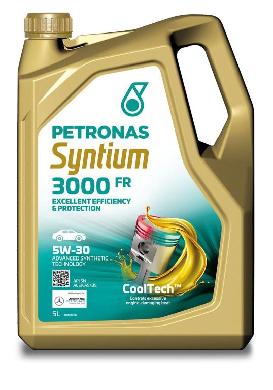 Huile moteur PETRONAS SYNTIUM 3000 FR 5W-30  5L - ref. 70260M12EU